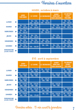 HORAIRES DECHETERIES