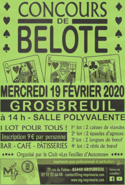 Belote Feuilles d automne