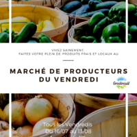 Affiche marché de producteurs été 2021