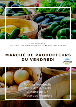 Affiche marché de producteurs été 2021