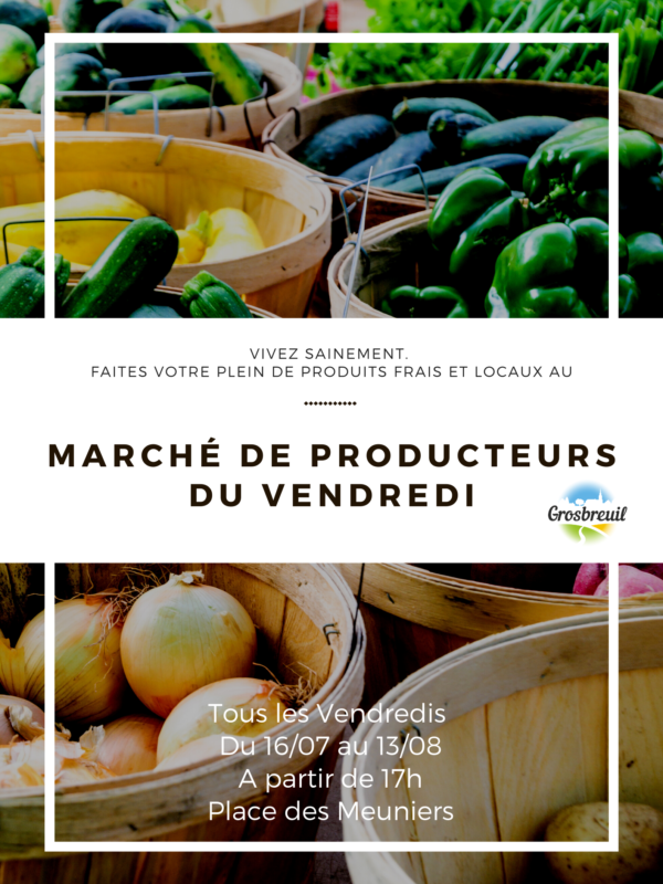 Affiche marché de producteurs été 2021