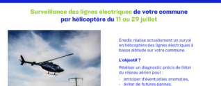 SURVEILLANCE DES LIGNES ÉLECTRIQUES PAR HELICOPTERE