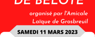 BELOTE – AMICALE LAÏQUE DE GROSBREUIL