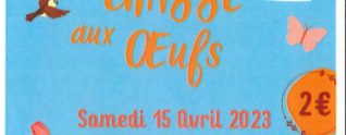 CHASSE AUX ŒUFS – 15 AVRIL