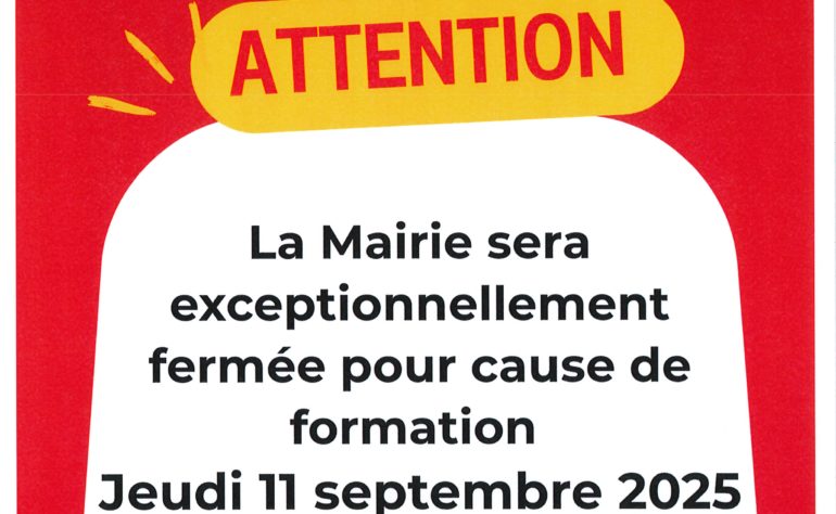 Fermeture Mairie