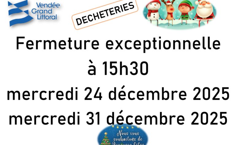 Fermeture déchetterie